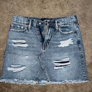 Aero denim skirt